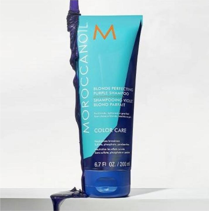 Actual product image Moroccanoil Color Care Blonde Perfecting Purple (200 ml, Silver shampoo)