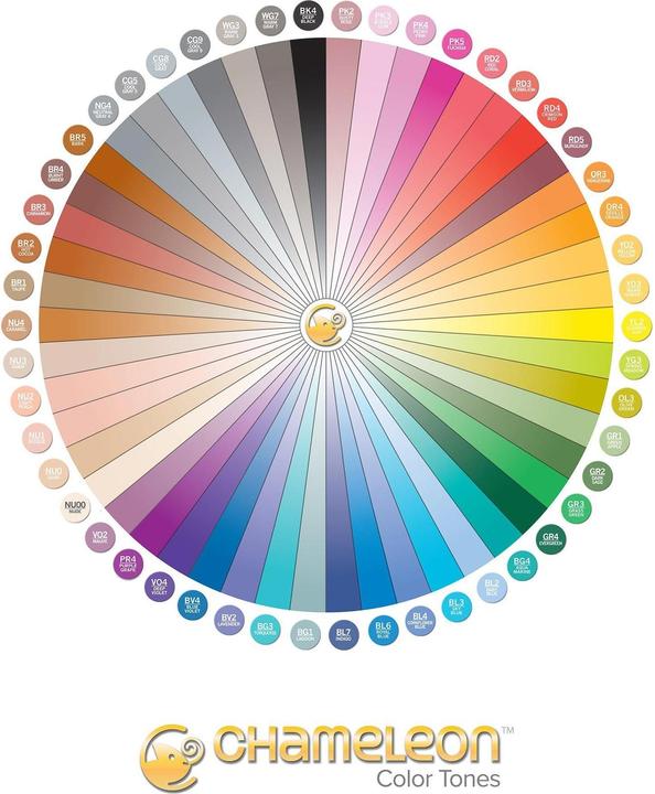 Image du produit Chameleon Stylo feutre Brushpens (Multicolore, 52 x)