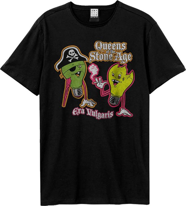 Actual product image Amplified Unisex Adult Era Vulgaris Queens Of The Stone Age T-Shirt (S)