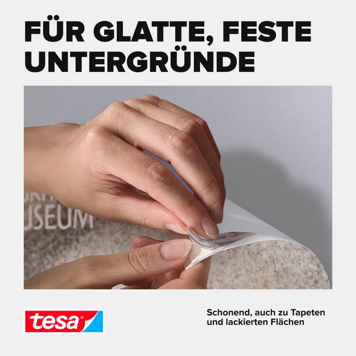 Image du produit tesa Powerstrips POSTER, Big Pack, 200g de maintien, 96x bandes adhésives double face (0.20 kg)
