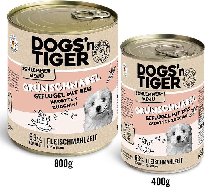 Image du produit Dogs'n Tiger Menu gourmand Bec vert 400g (Chiot + chaton, 400 g)