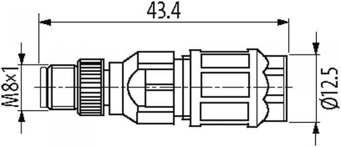 Actual product image Murr Elektronik 7000-08325-0000000 Sensor-/Aktor-Steckverbinder, unkonfektionier