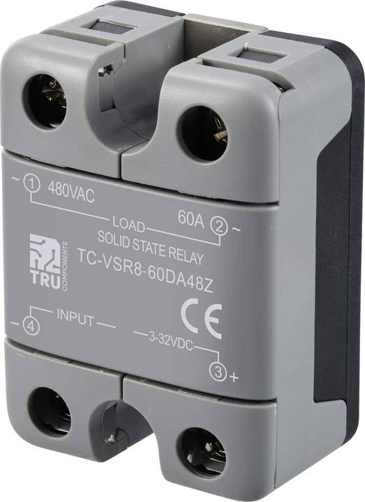 Produktbild Tru Components Halbleiterrelais TC-12705364 60 A Schaltspannung (max.): 480 V/AC