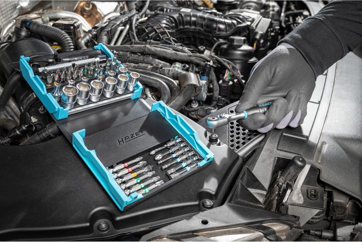 Actual product image HAZET SmartCase socket set 2200SC-2 ∙ Hexagon, solid 6.3 (1/4 inches), Square, hollow 6.3 mm (1/4 i… (6 mm, 12 mm, 14 mm, 10 mm, 7 mm, 11 mm, 3 mm, 5 mm, 8 mm, 9 mm, 13 mm, 4 mm)