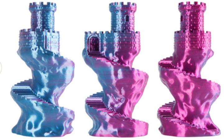 Actual product image Filament · PLA Magic SILK · AURORA BLOOM · 1.75mm · 1kg (PLA, 1.75 mm, 1000 g, Multicoloured)