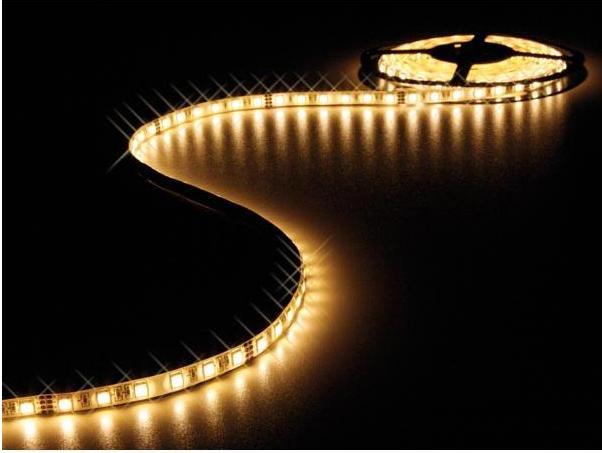Produktbild Velleman FLEXIBLER LED-STREIFEN - WARMWEIss - 300 LEDs - 5 m - 24 V (500 cm, Indoor)