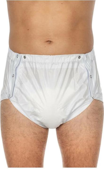 Immagine prodotto Suprima Slip in PVC abbottonabile per donna e uomo bianco (1 x, M)