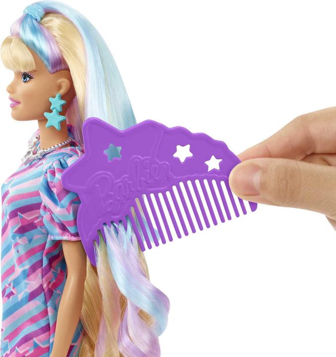Produktbild Barbie Totally Hair Puppe im Sternenlook