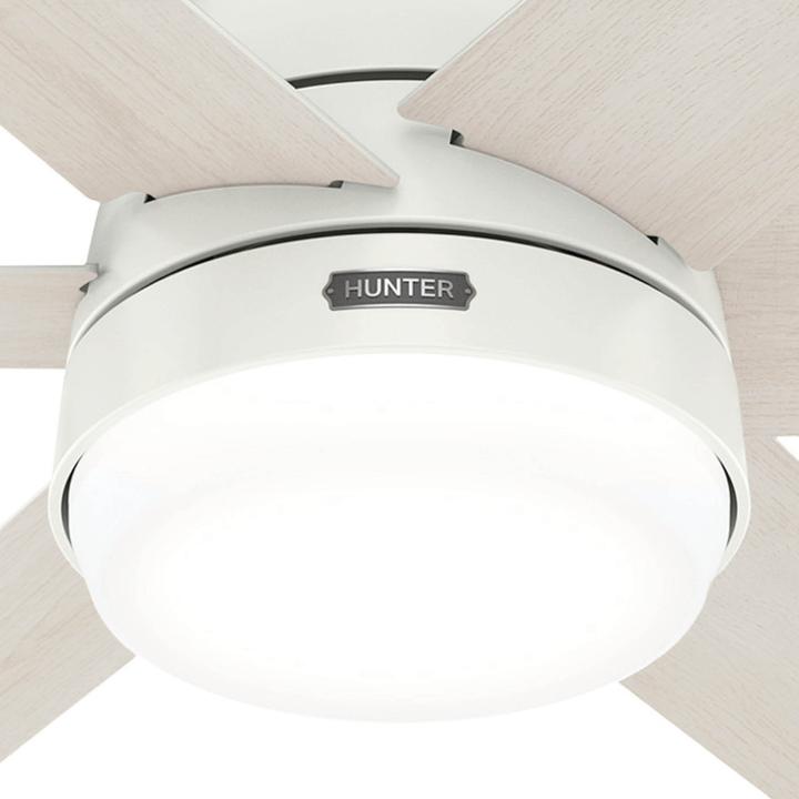 Produktbild Hunter Fans DC Deckenventilator Arete Weiss mit Licht & Fernbedienung (42.70 dB)