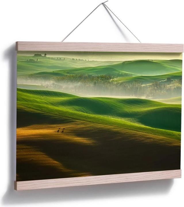 Actual product image Trenddeko Browko - Green meadows (80 x 60 cm)