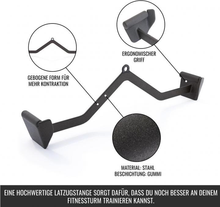 Actual product image Gorilla Sports Lat pull / rowing handle