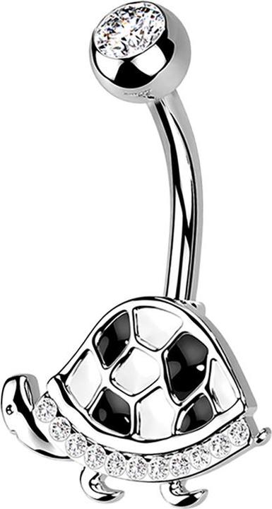 Immagine prodotto Star Piercing Banana argento tartaruga nera (Acciaio chirurgico 316L, Ottone)
