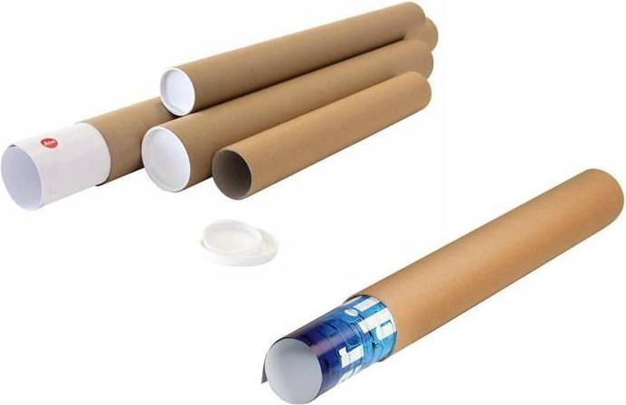 Produktbild Transpak Versandrohr Durchmesser 80mm Länge 610mm A1 braun Wandstärke 2mm (20 x)