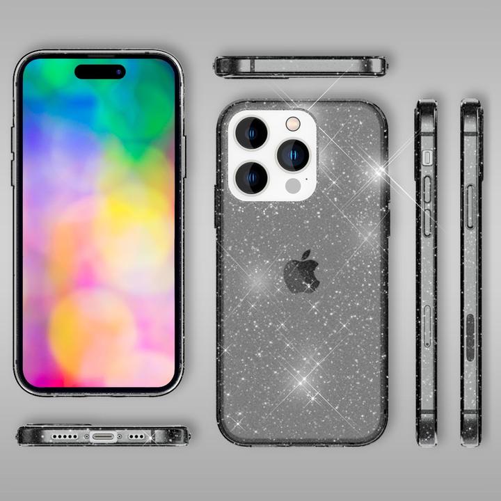 Produktbild Nalia Klare Glitzer Silikon Hülle (Apple iPhone 14 Pro Max)