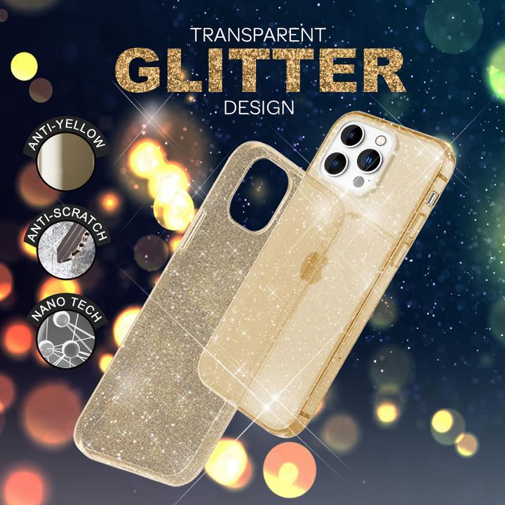 Produktbild Nalia Klare Glitzer Silikon Hülle (Apple iPhone 14 Pro Max)