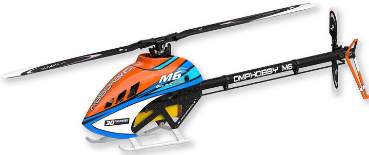 OMP Hobby Helikopter M6 Cosmic-Orange Bausatz und Rotorblätter