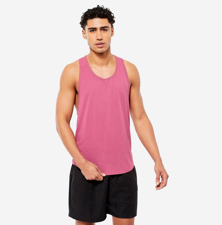 Actual product image Domyos Top men's stringer - pink