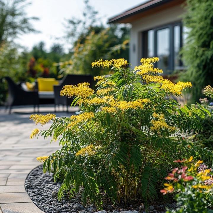 Actual product image Plant in a Box Acacia dealbata Mimosa - Mimosa plants set of 3 (40 cm)