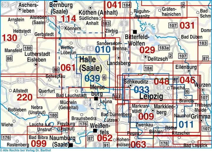 Actual product image City map Halle (Saale) 1 : 20 000