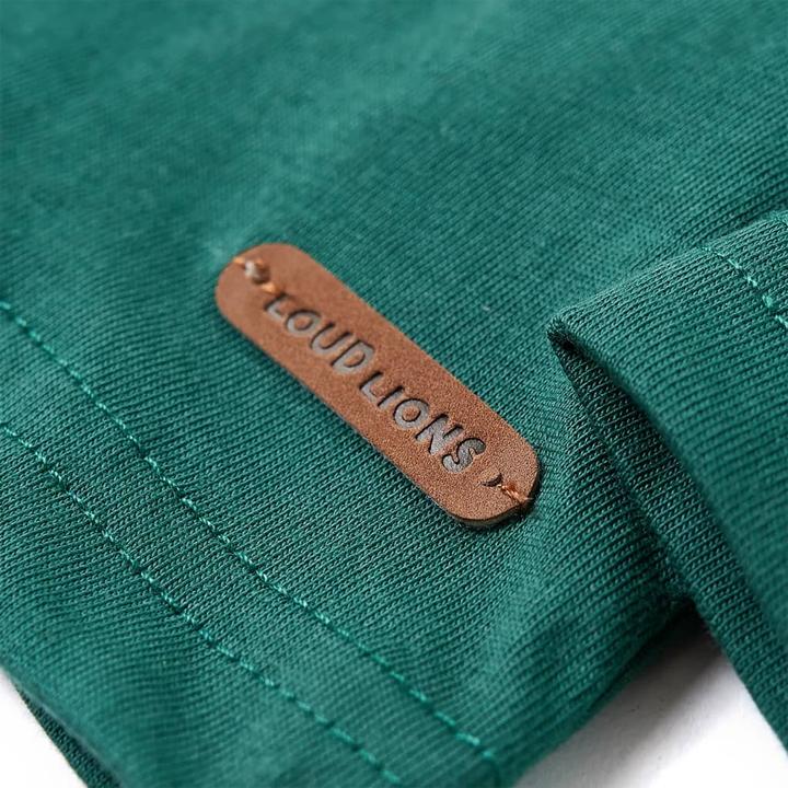 Actual product image VidaXL Children's long-sleeved shirt green 104,Material: 100 (104)