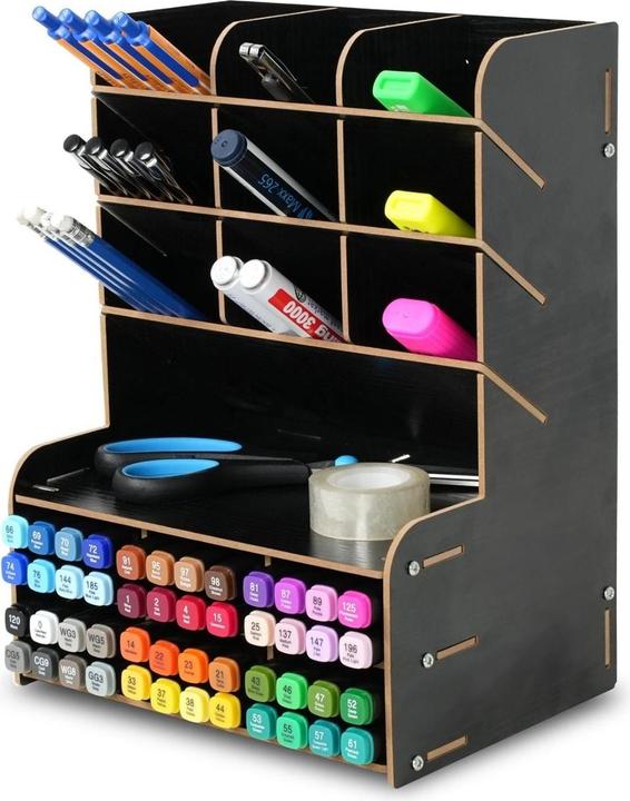 Hermex Stiftebox Schreibtisch-Organizer Stiftaufbewahrung Pen Desk-Organizer Bürotisch-Stifthalter