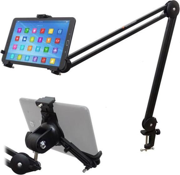 K&M 19790 Tablet-PC-Halter mit Gelenkarm Schwarz