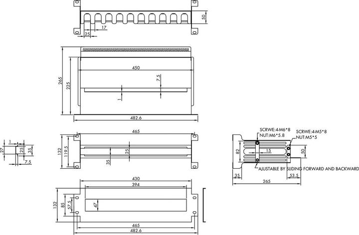 Image du produit Value Support de rack DIN 19", 3U