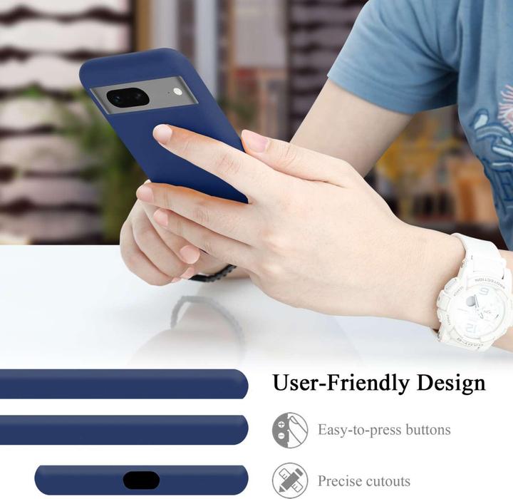 Actual product image Cadorabo Bumper Case for Google PIXEL 7 TPU Liquid Silicone Cover for Google PIXEL 7 (Google Pixel 7)