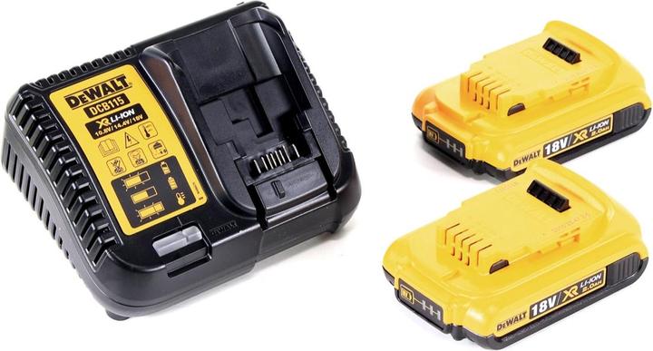Productafbeelding DeWalt DCC 018 N Accu Luchtcompressor 18V 11bar KFZ + 2x Accu 2,0Ah + Lader (11 bar, 14.70 l)