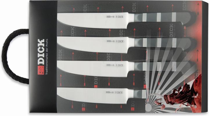 Actual product image F. Dick Steak knife set 1905 (4-piece set, blade length 12 cm, steak cutlery, universal knife, meat knife (1905 Piece, Knife)