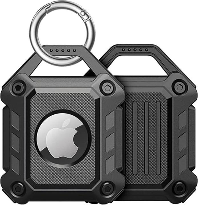 Actual product image Screenguard Apple Airtag Rugged Armor Case with Carabiner