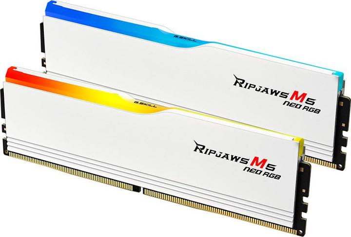 Produktbild G.Skill D532GB 6000-36 Ripjaws M5 NEO wh K2 GSK (F5-6000J3636F16GX2-RM5NRW) (2 x 16GB, 6000 MHz, DDR5-RAM, DIMM)