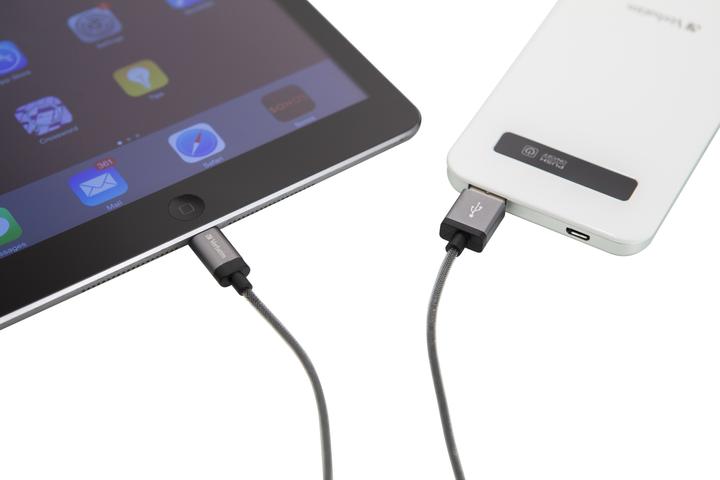 Actual product image Verbatim Lightning cable - space gray - (0.30 m, USB 2.0)