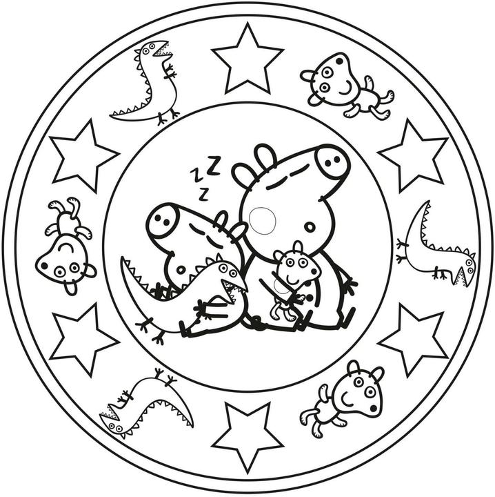 Produktbild Peppa Wutz Ausmalbilder: MANDALA Malspass