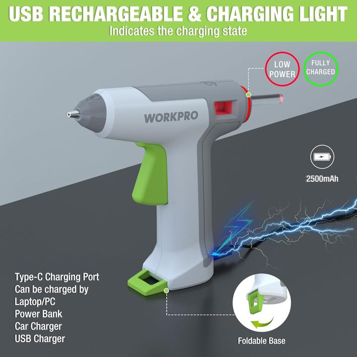 Produktbild Workpro Kabellose Klebepistole