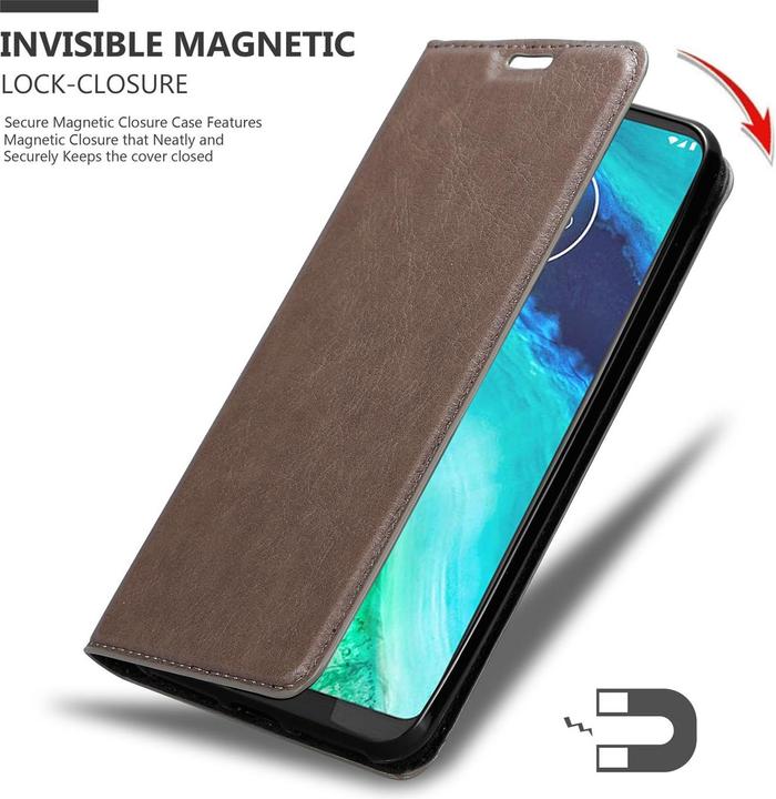 Produktbild Cadorabo Book Invisible Magnet Cover (Motorola Moto G8)