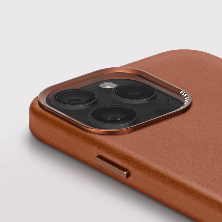 Productafbeelding Decoded Leren achterkant voor iPhone 15 Pro Max Bruin (Apple iPhone 15 Pro Max)
