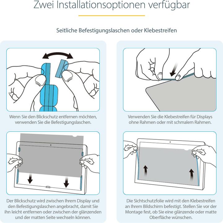 Produktbild StarTech .com Monitor Privacy Screen for 68,60cm (27") Display (27", 16 : 9)