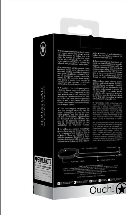 Immagine prodotto Ouch! O-Ring With Nipple Clamps
