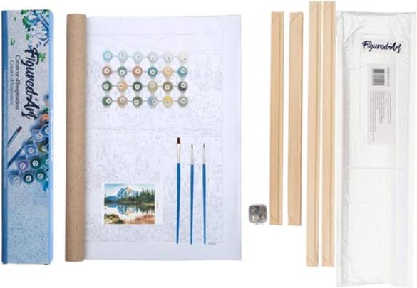 Image du produit Peinture par Numéros avec cadre - Prairie ensoleillée