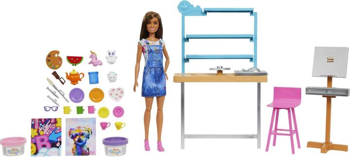Immagine prodotto Barbie Rilassati e crea con il playset dello studio d'arte e la bambola