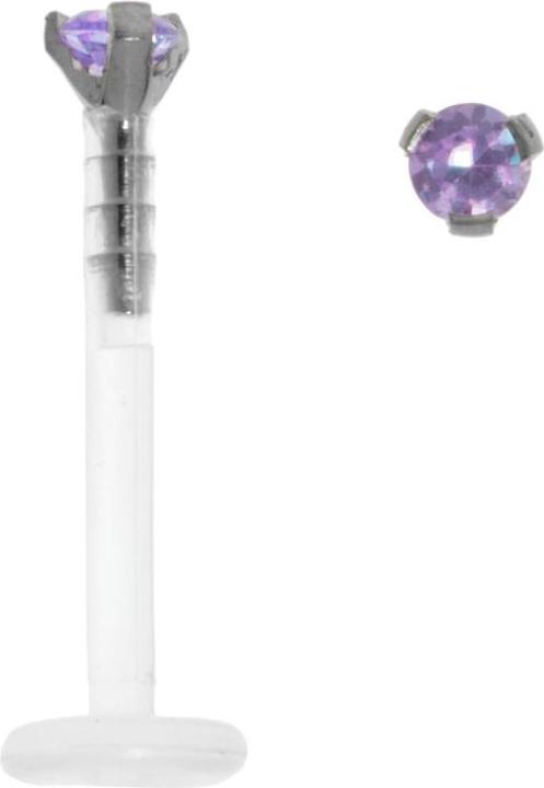 Hellviolett, Transparent, silberfarbig