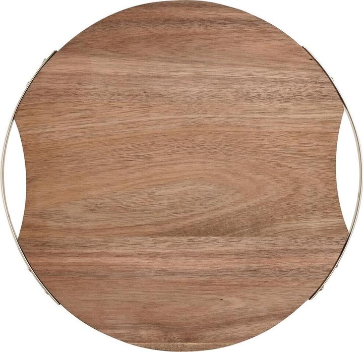Produktbild Esprit Schneidebrett Home Gold natürlich Metall Akazienholz 32,3 x 31,3 x 1,4 cm