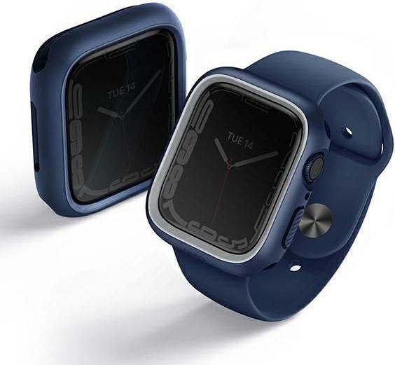 Actual product image Uniq etui Moduo Apple Watch Series 4/5/6/7/8/SE 44/45mm niebieski-szary/blue-grey