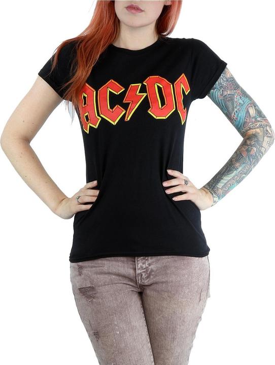 Image du produit AC/DC T-shirt en coton avec logo rouge (M)