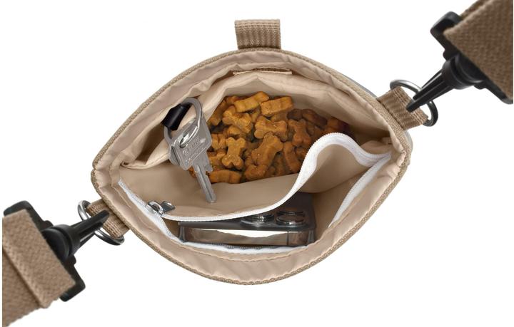 Actual product image Hunter Shoulder snack bag Alva, 18 x 20 cm, beige, product type