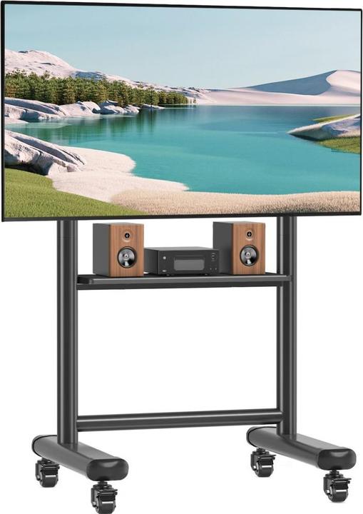 Actual product image Techly Floor Stand Trolley LCD/LED/Plasma TV 60-86" (Ground, 86", 68 kg)