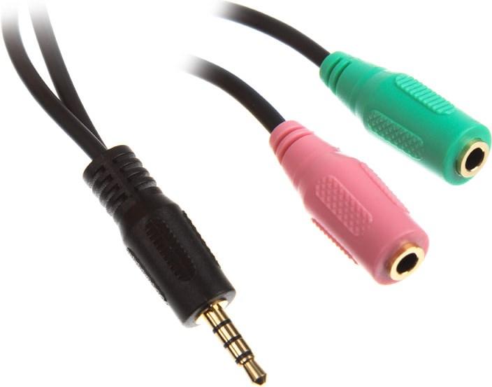 Produktbild InLine Audio Headset Adapterkabel (0.15 m, 3.5mm Klinke (AUX))