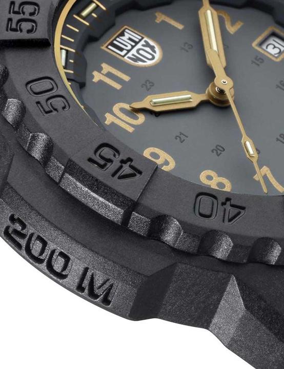 Actual product image Luminox XS.3508.GOLD Navy Seal Diver (Swiss made, Diving watch, Rotating bezel left)