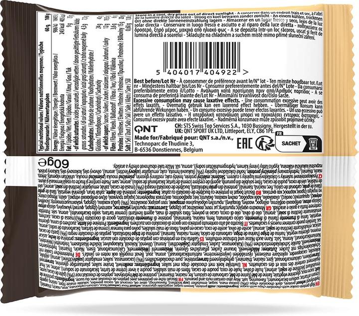 Valori nutrizionali e ingredienti QNT Biscotti proteici al cioccolato (Gocce di cioccolato, 1 pz., 60 g)